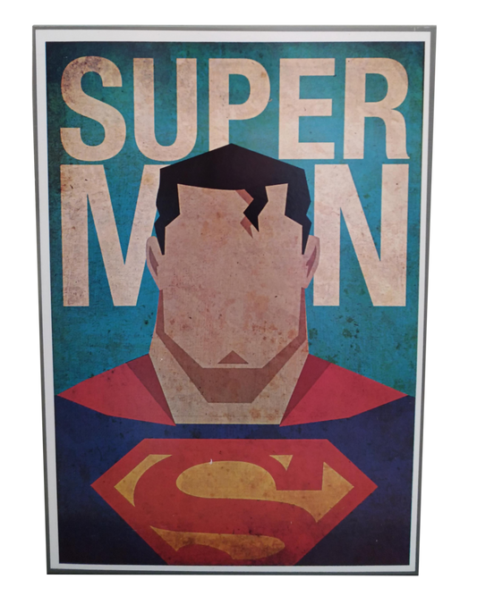 QUADRO DECORATIVO DE METAL - SUPERMAN