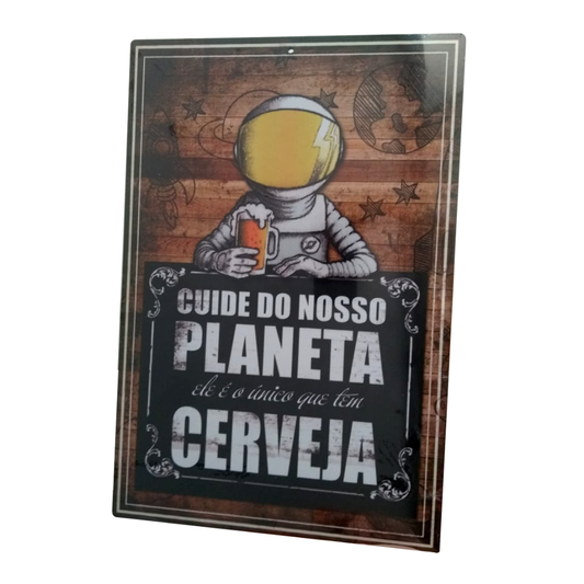 POSTER DECORATIVO PLANETA CERVEJA (GRANDE)